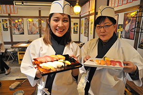 握ったその場で食べられる